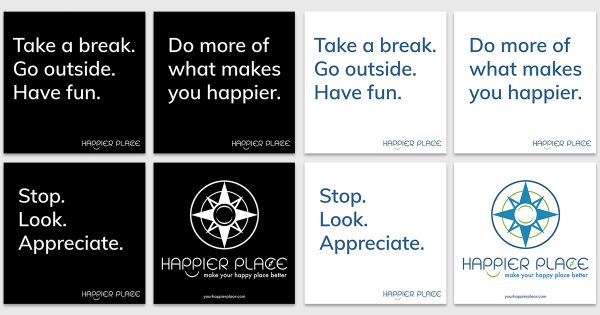 Get Happier Sticker Kit - Happier Place