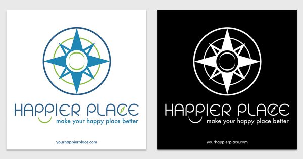 Happier Place Logo Sticker