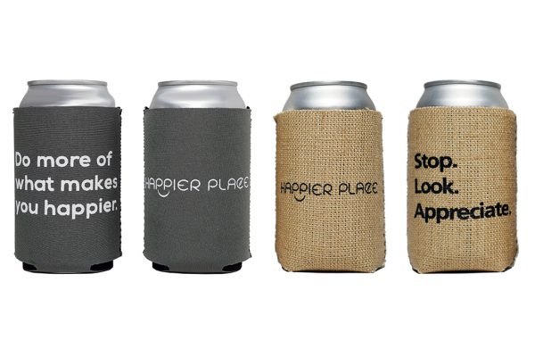 Happier Place Can Coolers koozie