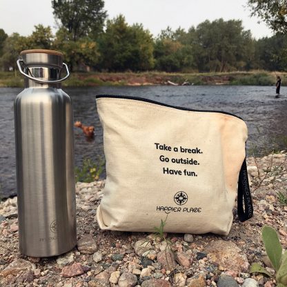 Take a Break Always-Ready Bag and Insulated Stainless Steel Bottle - Happier Place