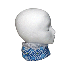 Animated gif of many ways to wear the First Happier Bandana by Happier Place, a tubular bandana made in collaboration with Hoo-Rag.