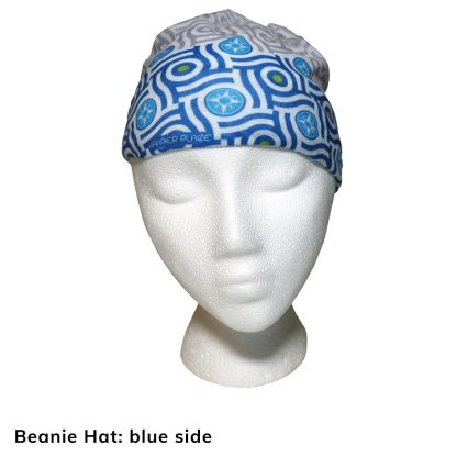 Happier Bandana - blue and grey - Beanie Hat - Happier Place