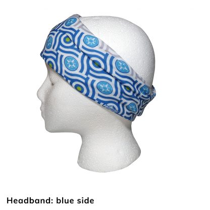 Happier Bandana - blue and grey - Headband - Happier Place