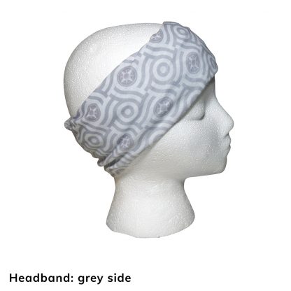 Happier Bandana - blue and grey - Headband - Happier Place