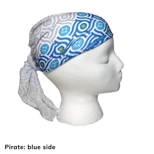 Happier Bandana - blue and grey - pirate style - Happier Place
