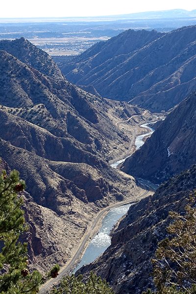 Arkansas River at the bottom of the Royal Gorge - Happier Place