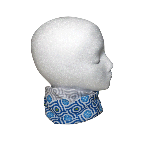 Animated gif showing many different ways to wear the first Happier Bandana 