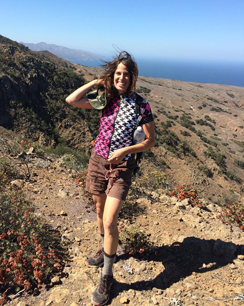 Lisa Goldfarb in Channel Islands National Park, California. Happier Place