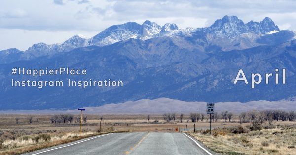 Driving towards the Great Sand Dunes in Colorado - #HappierPlace Instagram Inspiration April 2018