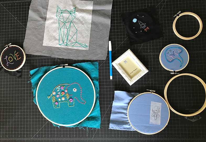 In the middle of creation: The Stitchy Crow studio
