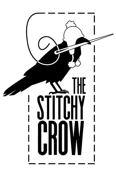 The Stitchy Crow - Fiber art by Katherine Guttman
