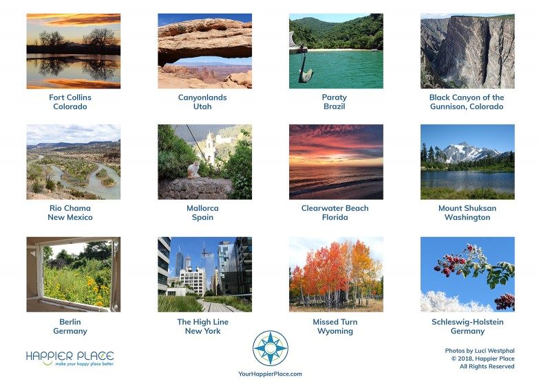 Happier Place 2019 calendar: 12 months of nature from around the world