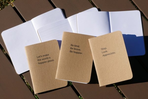 Happier Place Pocket Notebooks: Be Kind + Gratitude Moment + Happier World