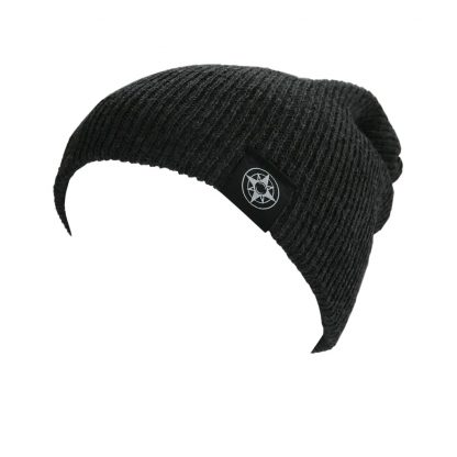 Happier Place Slouchy Beanie - charcoal - H016-HAT-CHA