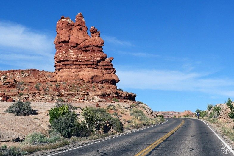 Cycling is popular in Arches National Park and surrounding areas.
