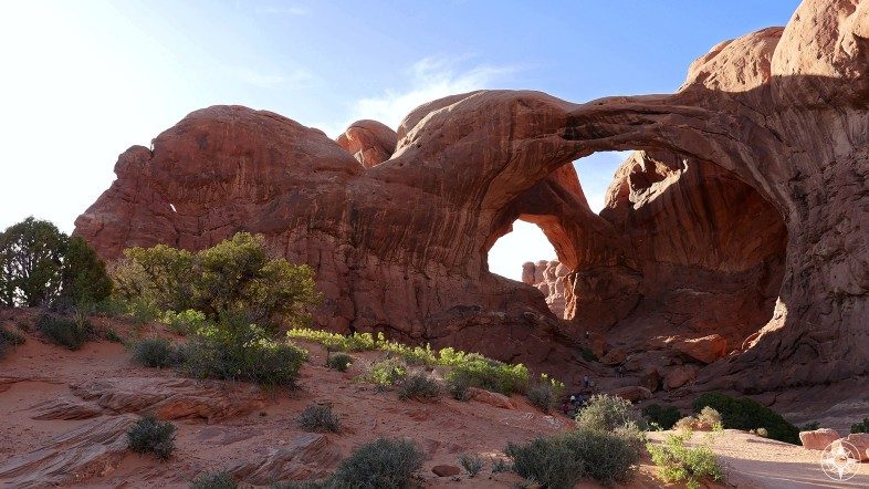 One of the most popular sights in Arches NP: the Double Arch.