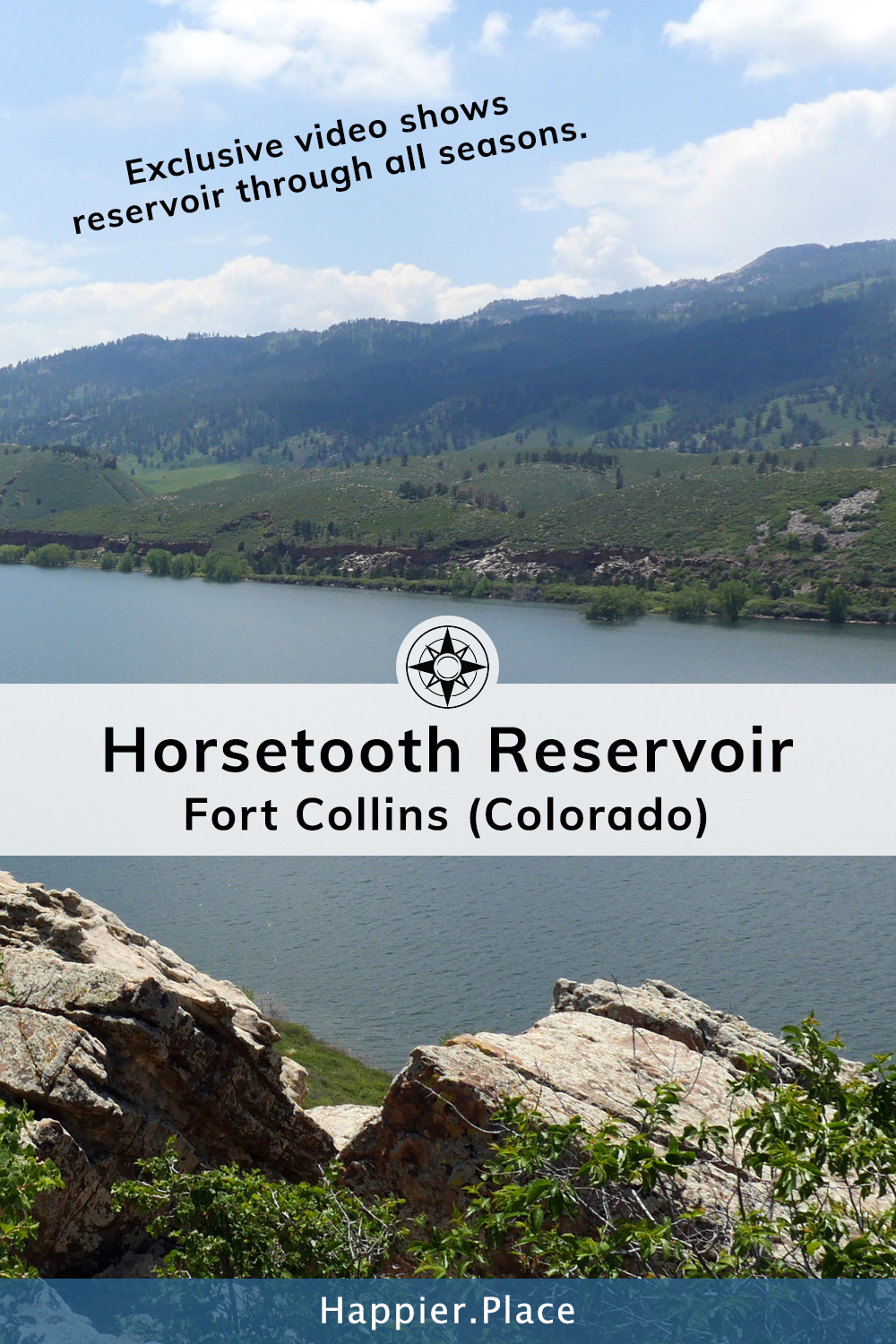 Horsetooth Reservoir in Fort Collins Colorado.