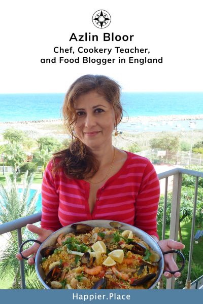 Chef, Cookery Teacher, and Food Blogger Azlin Bloor of LinsFood - Happier Place Profile