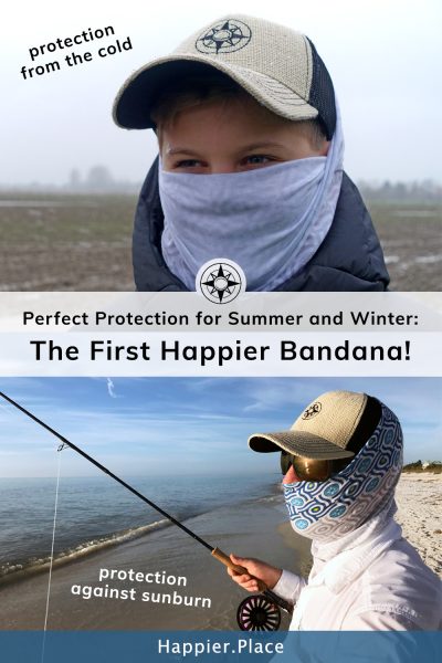 Happier Bandana perfect protection against the cold and sunburn