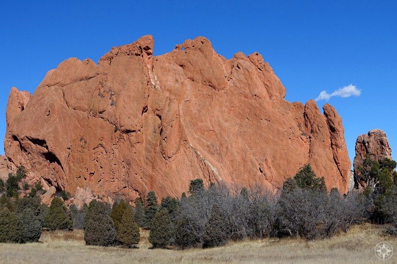 North Gateway Rock and Pulpit Rock in Garden of the Gods, Colorado.