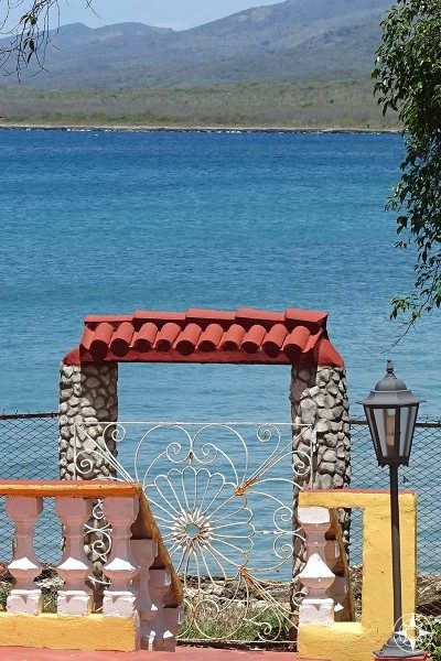 Gate to the sea in La Boca, Cuba.