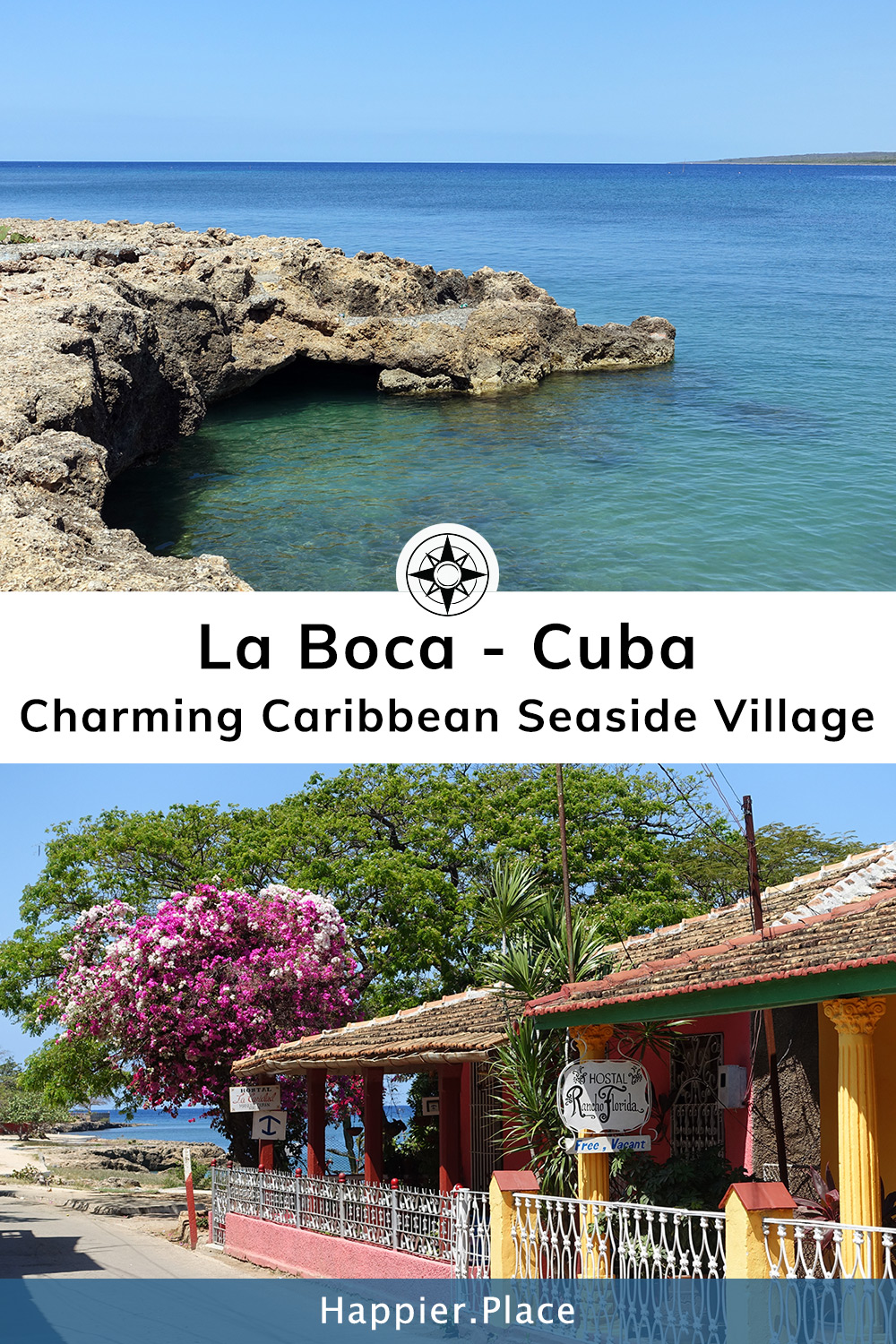 Charming Caribbean Seaside Village La Boca, Cuba.