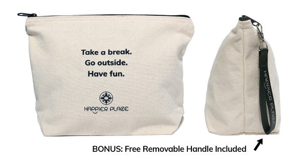 Take A Break Always-Ready Bag with free removable handle - Happier Place