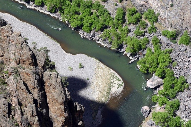 The Gunnison River inside the Black Canyon has been designated Gold Medal Water status for its outstanding trout fishing 