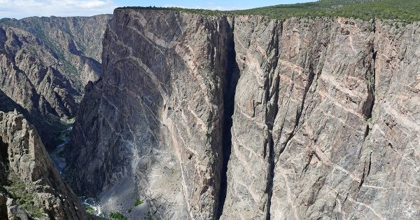 Painted Wall in the Black Canyon of the Gunnison National Park, Colorado