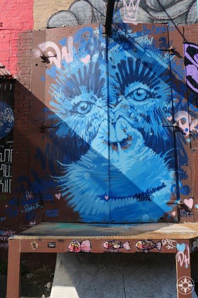 blue ape Bushwick Street Art graffiti