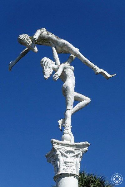Mid-Century Roadside Attraction statue of mermaid dancers of Weeki Wachee