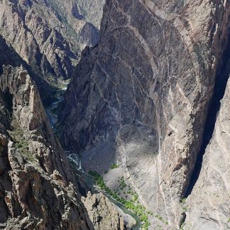 Painted Wall, Black Canyon of the Gunnison, Colorado, postcard