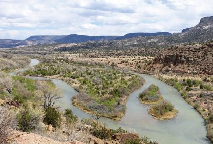 Rio Chama River, New Mexico, near Ghost Ranch, Abiquiu, river postcards