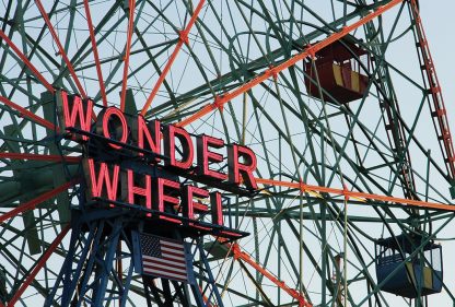 Wonder Wheel, ferris wheel, Coney Island, Brooklyn, NYC, iconic postcard