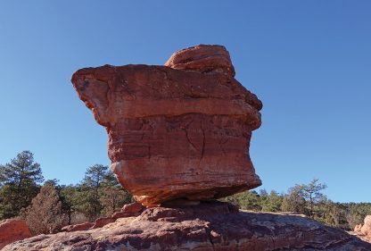 Balanced Rock, Garden of the Gods, Colorado, rock formation postcards