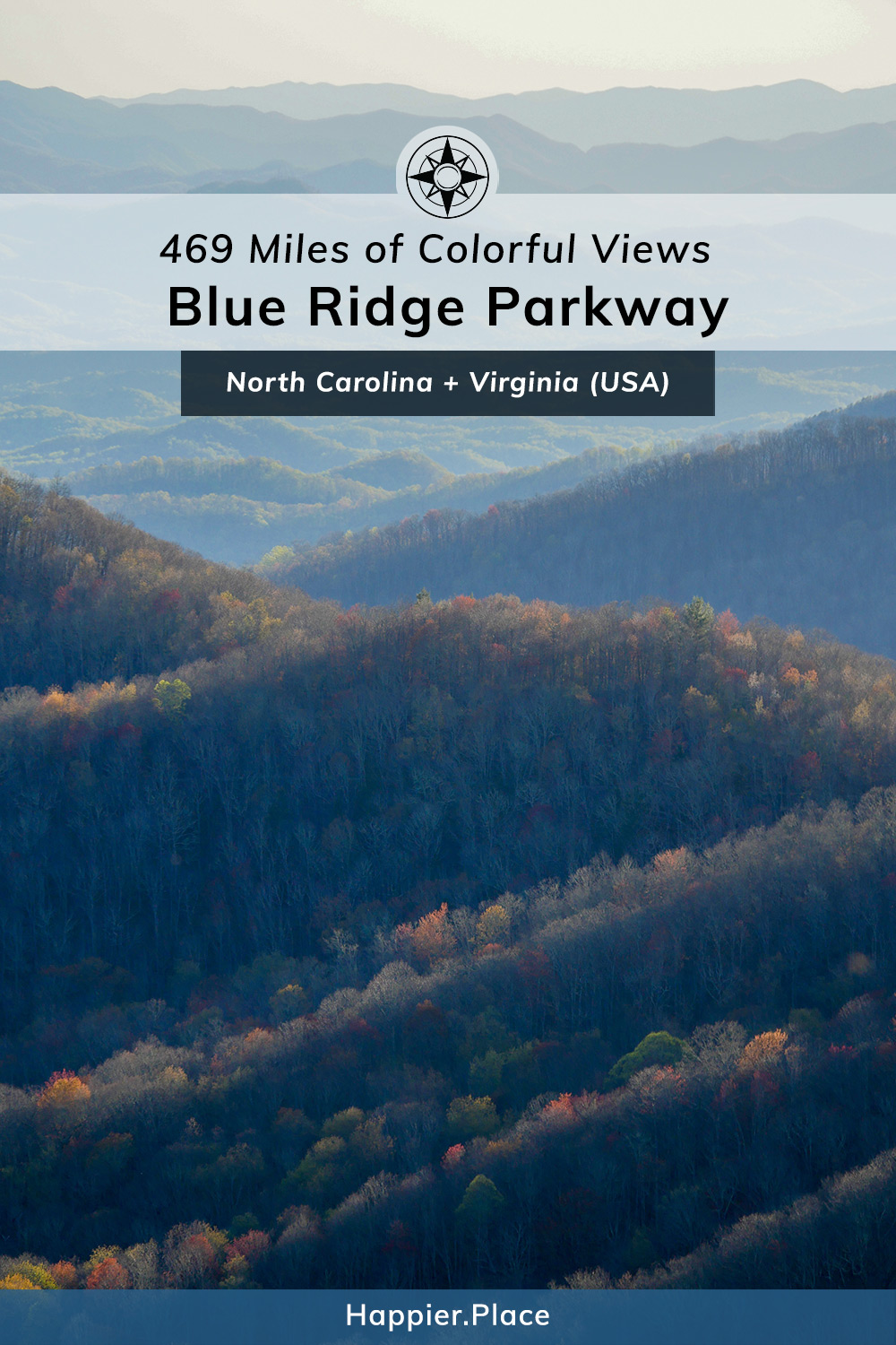 469 miles of colorful views, Blue Ridge Parkway, North Carolina, Virginia