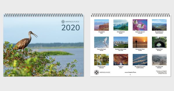 Happier Place 2020 Nature Photography Monthly Wall Calendar