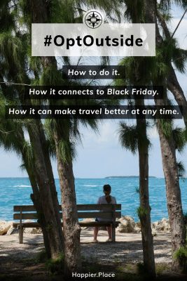 Woman relax on Key West. What is #OptOutside. How to do it. How it connects to Black Friday. How it can make travel better at any time.