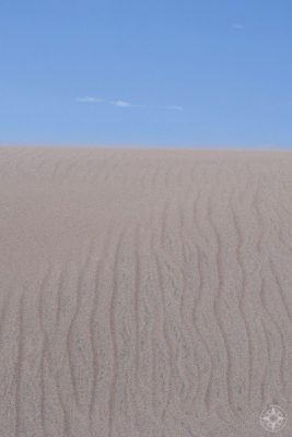 Blowing sand and sand ripples, sand dune, national park, Colorado