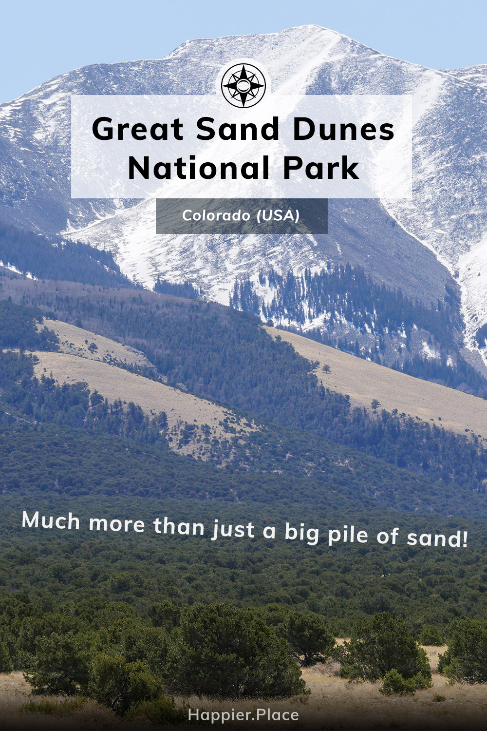 Great Sand Dunes National Park, Colorado, USA, more than just a pile of sand, mountains, forest, Happier Place