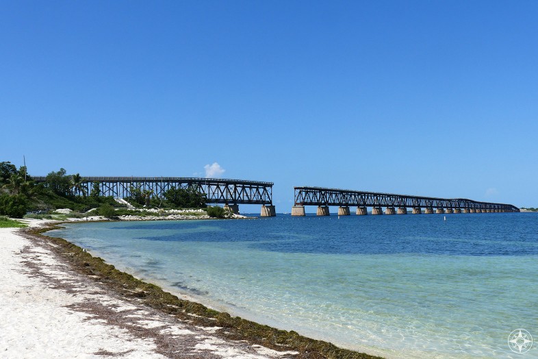 Beach wrack line on Calusa Beach, Old Bahia Honda Bridge, Florida Keys, Happier Place