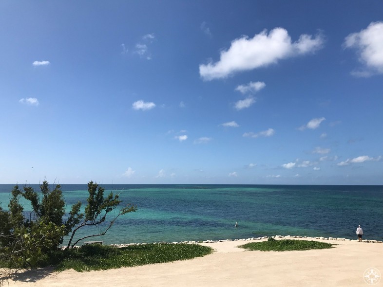 Taking in the vast blue views on the Atlantic Ocean side of Bahia Honda State Park - and leaving behind the noise and party of Key West