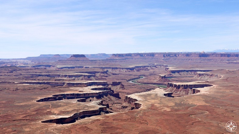 The Green River and The Maze beyond, seen from Island in the Sky - all part of Canyonlands National Park.