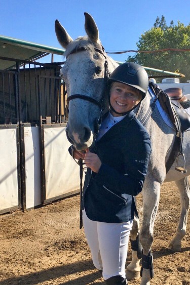Danielle Bogardus and her horse Andy.