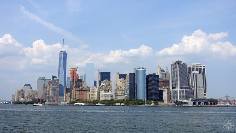 Classic Staten Island Ferry Ride View of Lower Manhattan skyline, New York, HappierPlace