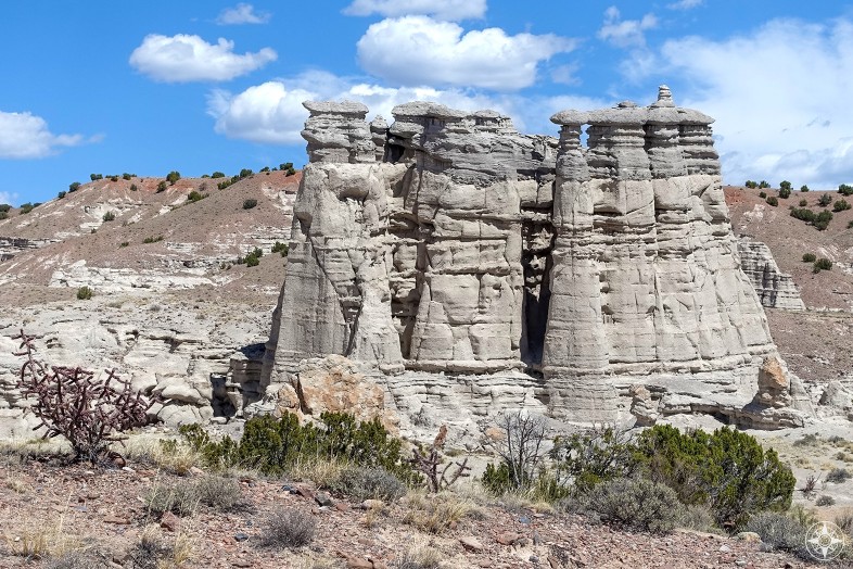 Towering rock formations of Plaza Blanca.