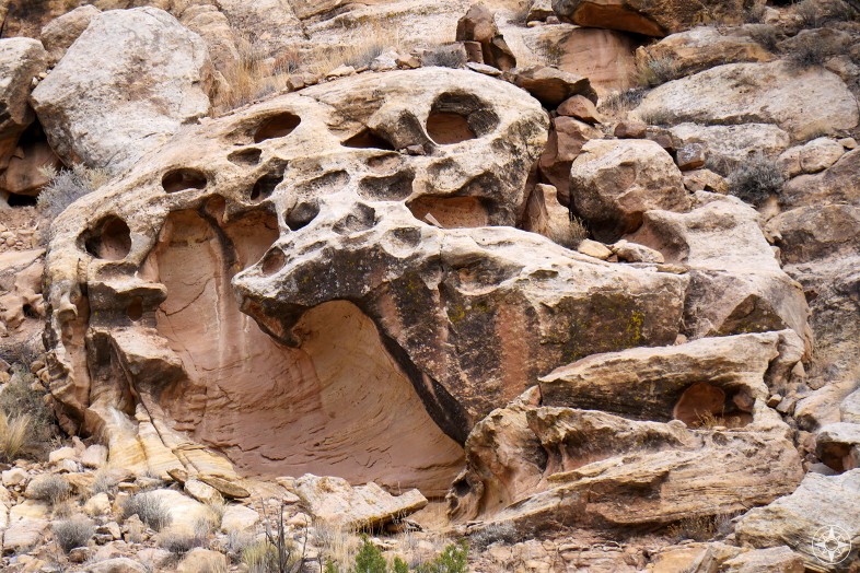 Nature creating art in extraordinary rock formations along the Rio Chama river.