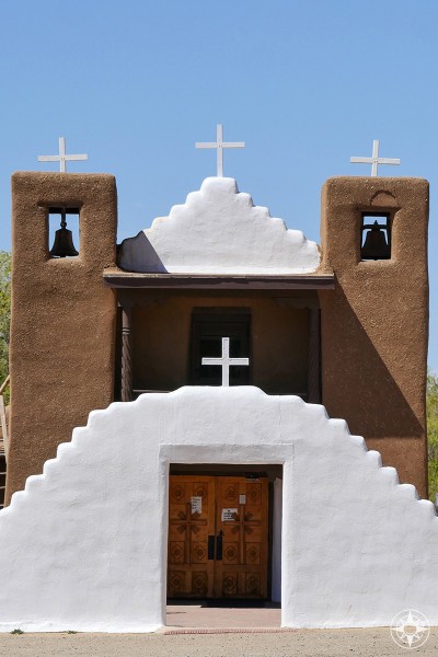 Taos Pueblo Church - famously photographed by Ansel Adams without color
