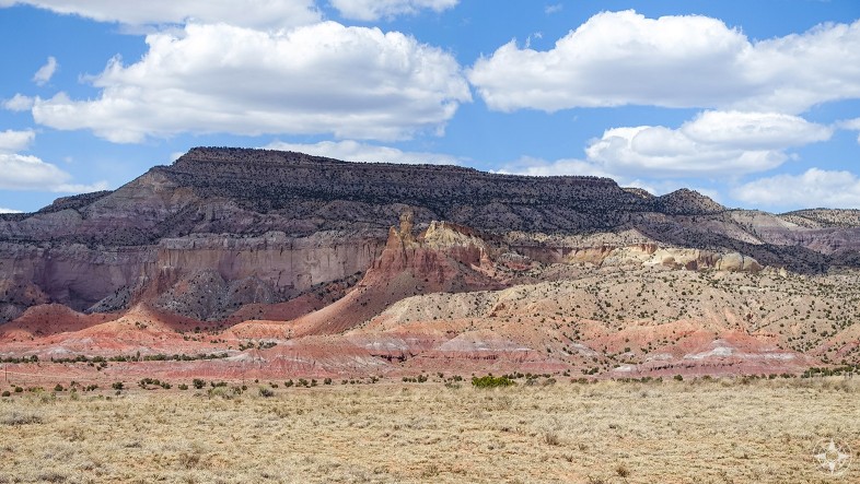 The colorful landscape at Ghost Ranch, New Mexico. 