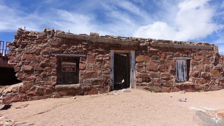 The Old, Old Pikes Peak Summit House - constructed in 1873.